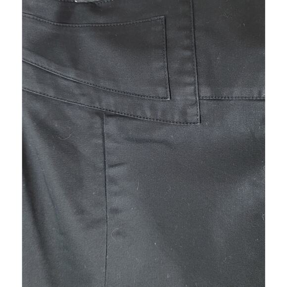 Express Black Flat Front Pencil Denim Skirt 8 Lightweight Side Zip Pull On - Picture 2 of 6